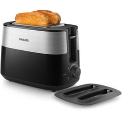 Philips Daily Collection HD2517/91 Toaster - 2 slices, wide slot, Metal