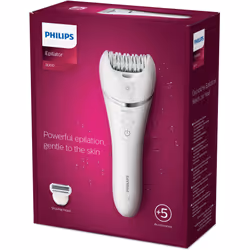 Philips Epilator Series 8000 BRE710/01 Wet and dry epilator with 5 accessories