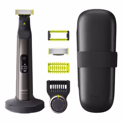 Philips OneBlade Pro QP6650/30 Face and Body, Built-in display, Washable, Battery, Grey
