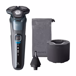 Philips SHAVER Series 5000 S5586/66 Wet and Dry electric shaver, Rotation shaver, Blue, LED, Charging, Power, SH71, 2 year(s)