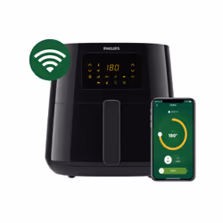 Philips Essential 5000 Series Connected HD9280/70 Airfryer 5000 Series XL, Hot air fryer, 6.2 L, 1.2 kg, Rapid Air, Single, B ...