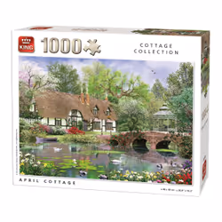 King Cottage Collection April Cottage 1000 pieces, 1000 pc(s), Landscape, 8 yr(s)