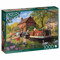 Falcon de luxe Falcon - Countryside Locks (1000 Pieces), 1000 pc(s), Landscape, 12 yr(s)