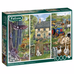 Falcon de luxe Falcon - Woodland Farm (1000 Pieces)