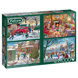 Falcon de luxe Family Time at Christmas 4 x 1000 pieces