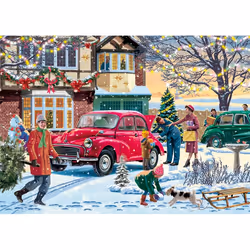 Falcon de luxe Family Time at Christmas 4 x 1000 pieces