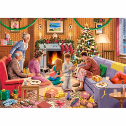 Falcon de luxe Family Time at Christmas 4 x 1000 pieces