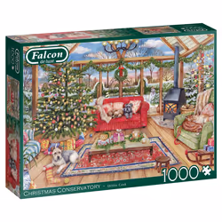 Falcon de luxe The Christmas Conservatory 1000 pieces, 1000 pc(s), Christmas, 12 yr(s)