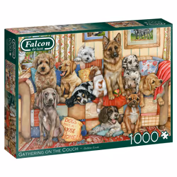 Falcon de luxe Gathering on the Couch 1000 pieces, 1000 pc(s), Animals, 12 yr(s)