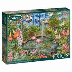 Falcon de luxe Tropical Conservatory 1000pcs, 1000 pc(s), Flora & fauna, 12 yr(s)