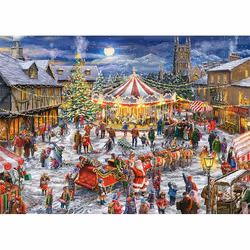 Falcon de luxe The Christmas Carouse(1000 pieces + 1000 piece puzzle for free)