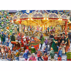 Falcon de luxe The Christmas Carouse(1000 pieces + 1000 piece puzzle for free)