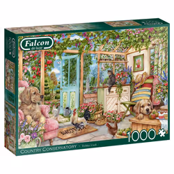 Falcon de luxe Country Conservatory 1000 pieces, 1000 pc(s), Animals, 12 yr(s)