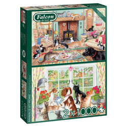 Falcon de luxe Animals at Home 2x1000 pieces