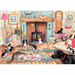 Falcon de luxe Animals at Home 2x1000 pieces