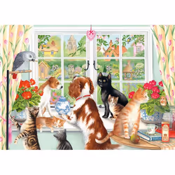 Falcon de luxe Animals at Home 2x1000 pieces