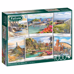 Falcon de luxe Falcon - Welcome To Wales (1000 Pieces), 1000 pc(s), City, 12 yr(s)