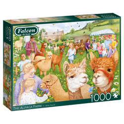 Falcon de luxe Falcon - The Alpaca Farm (1000 Pieces), 1000 pc(s), Animals, 12 yr(s)