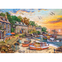 Falcon de luxe Harbour Cottages (1000 pieces) Jigsaw puzzle 1000 pc(s) City