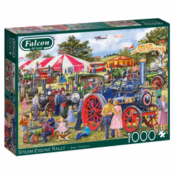Falcon de luxe Falcon - Steam Engine Rally (1000 Pieces), 1000 pc(s), Train, 12 yr(s)