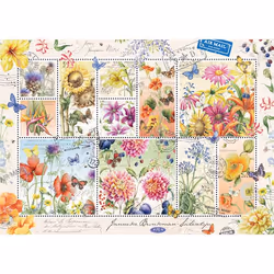 Premium Collection Flower Stamps Summer 1000 pieces