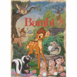 Disney Bambi Movie Poster 1000 pcs Jigsaw puzzle 1000 pc(s) Cartoons