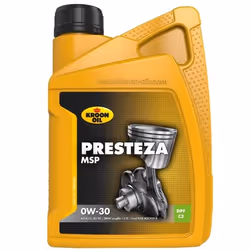 Engine oil; KROON OIL; Presteza MSP; 0W-30 1 Full Synthetic Oil; for BMW, FORD, HONDA, TOYOTA, MERCEDES-BENZ