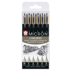 Sakura Pigma Micron fineliner Fine Black 6 pc(s)
