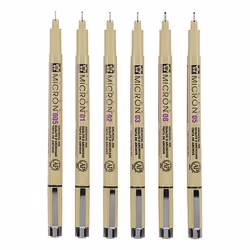Sakura Pigma Micron fineliner Fine Black 6 pc(s)