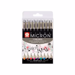 Sakura POXSDK059, Multicolour, Fine, Beige, Round, 9 pc(s)