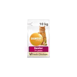 Complete Dry Cat Food for Senior 7+ Cats with Chicken 10 kg