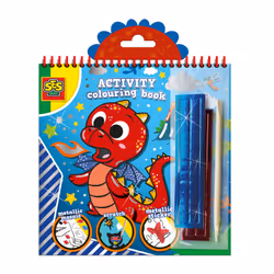 SES Creative Activity colouring book metallic 3 in 1, Boy/Girl, Stickers included, Coloring book/album