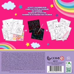 SES Creative Activity colouring book glitter 3 in 1 - 3 activities in 1 colouring book, Age 3+