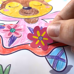 SES Creative Activity colouring book glitter 3 in 1 - 3 activities in 1 colouring book, Age 3+ - Additional view 5