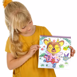 SES Creative Activity colouring book glitter 3 in 1 - 3 activities in 1 colouring book, Age 3+ - Additional view 7