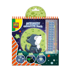 SES Creative Activity colouring book glow in the dark 3 in 1 - 3 activities in 1 colouring book, Age 3+
