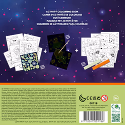 SES Creative Activity colouring book glow in the dark 3 in 1 - 3 activities in 1 colouring book, Age 3+