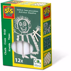 SES Creative Chalks white 12 pieces