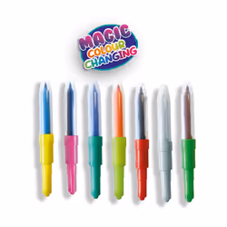SES Creative Blow airbrush pens - Magic colour changing - Magic two coloured blow pens, Age 5+