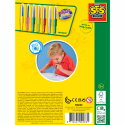 SES Creative Blow airbrush pens - Magic colour changing - Magic two coloured blow pens, Age 5+