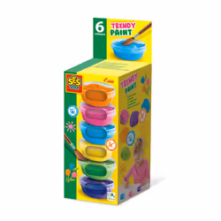 SES Creative Poster paint trendy (6x45ml), Blue, Green, Orange, Pink, Purple, Yellow, Poster paint, Paste, 45 ml, 6 pc(s)