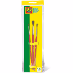 SES Creative Brushset 3 pieces, Kids'paint brush set