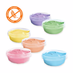 SES Creative 00397 Pastel Finger Paint - Pastel Orange, Blue, Pink, Lilac, Green, and Yellow - Soft Colours - 6 Pots x 45ml - Additional view 4