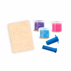 SES Creative Dough - Unicorns neon glitter - Fun activity for parents of young children, Age 3+