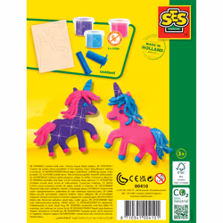 SES Creative Dough - Unicorns neon glitter - Fun activity for parents of young children, Age 3+