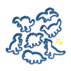 SES Creative 00503 Dino Clay Mega Set - with 7 Dinosaur Clay Moulds - 7 Colours of Clay - Gluten-Free - Vegan - Additional view 4