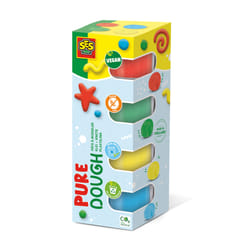 SES Creative Feel good dough - Pure (4x90gr) - This line enables the very young children, Age 1+