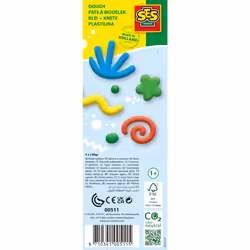 SES Creative Feel good dough - Pure (4x90gr) - This line enables the very young children, Age 1+