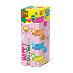 SES Creative Feel good dough - Happy (4x90gr) - This line enables the very young children, Age 1+