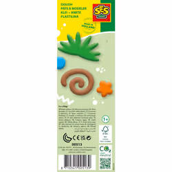 SES Creative Feel good dough - Nature (4x90gr) - This line enables the very young children, Age 1+